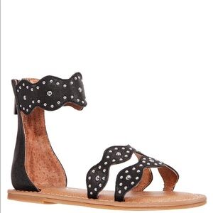 KIDPIK STUDDED SHIMMER SANDAL